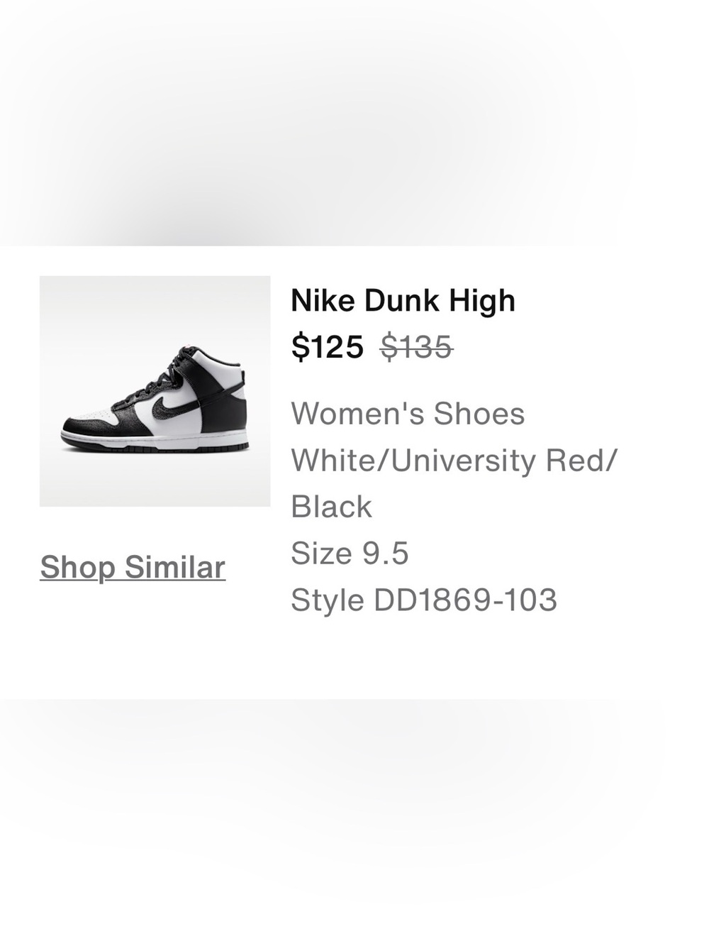 Nike Dunk High Women's Sneakers - Black & White